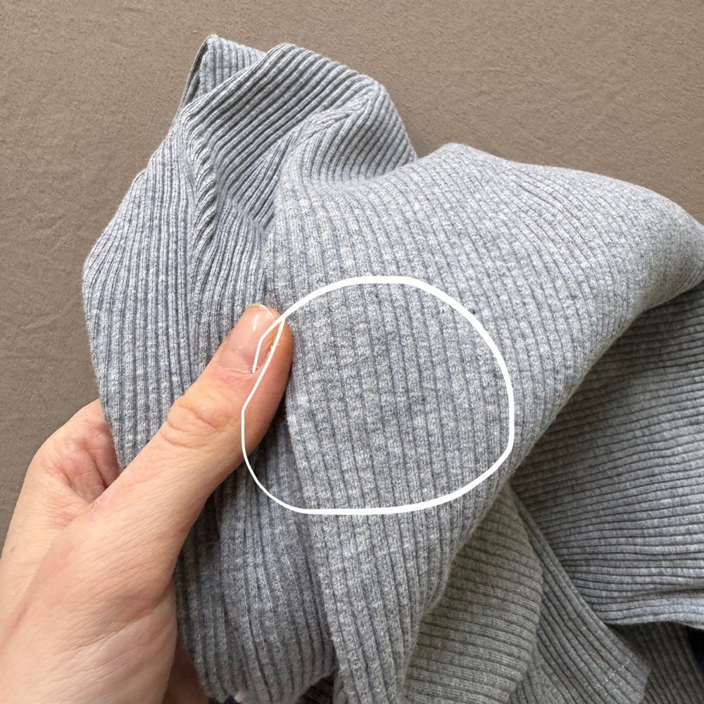 Paper Parachute Color-block Ribbed Knit Top - Picture 7 of 7
